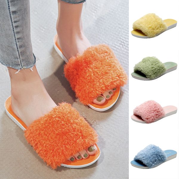 women's warm shoes woman cotton slippers with faux fur ladies fashion slippers indoor&outdoor slip on flats female home, Black
women's warm shoes woman cotton slippers with faux fur ladies fashion slippers indoor&outdoor slip on flats female home, Black
