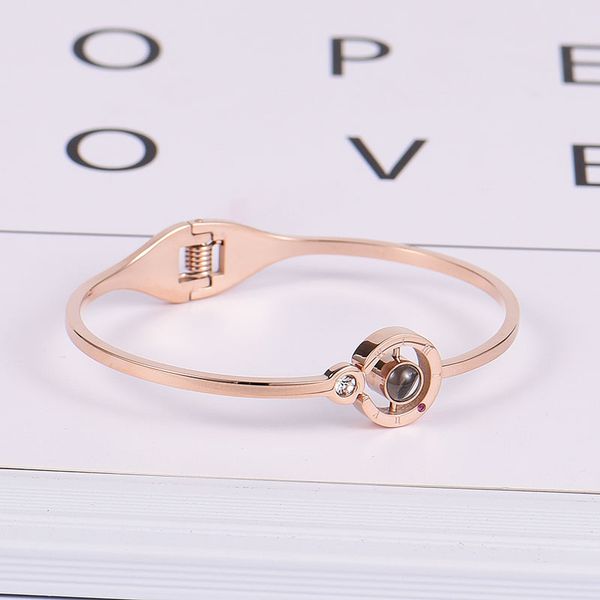 fashion charm women 100 languages i love you memory bracelet steel rose gold roman numerals crystal fashion bracelet, White
fashion charm women 100 languages i love you memory bracelet steel rose gold roman numerals crystal fashion bracelet, White