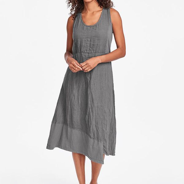 ladies dress women's summer sundress fashion party irregular boho solid holiday sleeveless dress, Black;gray
ladies dress women's summer sundress fashion party irregular boho solid holiday sleeveless dress, Black;gray