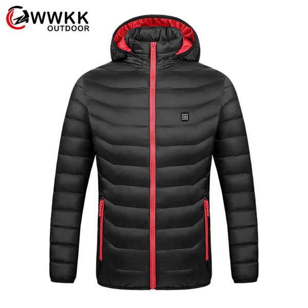 men quality keep warm protection coats smart heating clothes charging full body electric cotton outdoor travel trekking climbing, Blue;black
men quality keep warm protection coats smart heating clothes charging full body electric cotton outdoor travel trekking climbing, Blue;black