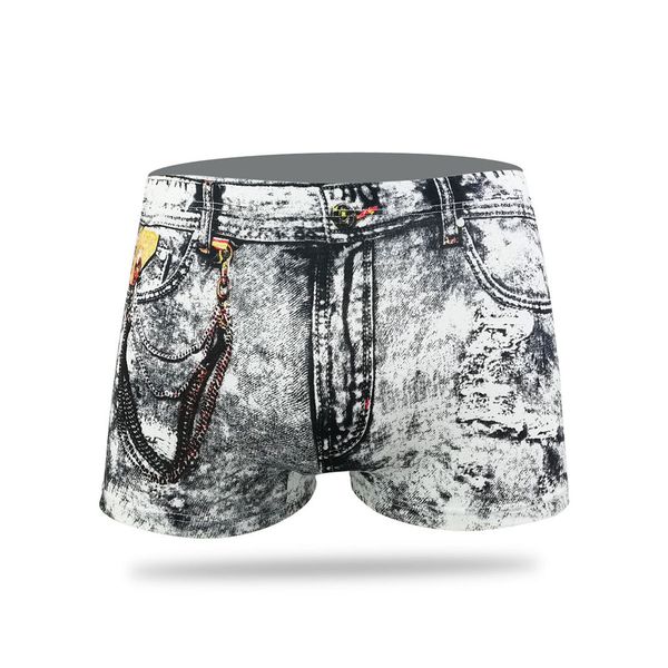 men short fashion men's denim printed dollar pocket boxer shorts pants underpants summer clothes modis, White;black
men short fashion men's denim printed dollar pocket boxer shorts pants underpants summer clothes modis, White;black