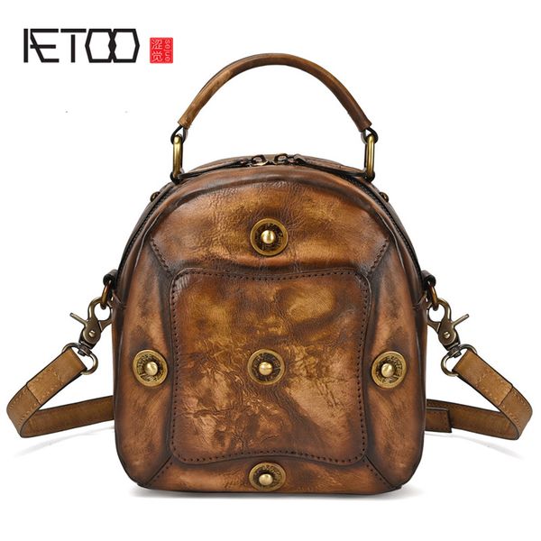 aetoo new handmade coloring women's leather single shoulder bag layer cowhide leather vintage bag
aetoo new handmade coloring women's leather single shoulder bag layer cowhide leather vintage bag