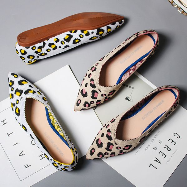 leopard fly weave pointy toe flats single shoes shallow casual boat shoes soft soled slip on plus size 40 pregnant women loafers, Black
leopard fly weave pointy toe flats single shoes shallow casual boat shoes soft soled slip on plus size 40 pregnant women loafers, Black