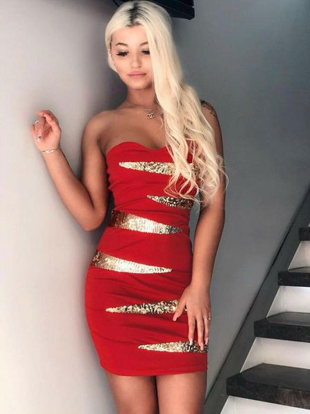 women dress summer dress girls casual strapless off shoulder sleeveless mini slim dresses ladies club party, Black;gray
women dress summer dress girls casual strapless off shoulder sleeveless mini slim dresses ladies club party, Black;gray