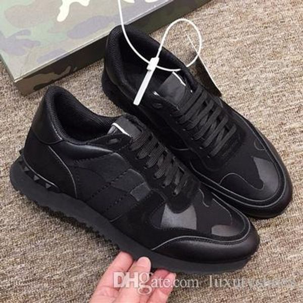 wholesale mens women designer shoes real leather luxury camouflage brand shoes sneaker fashion rubber stud off white shoes 19 colors, Black
wholesale mens women designer shoes real leather luxury camouflage brand shoes sneaker fashion rubber stud off white shoes 19 colors, Black