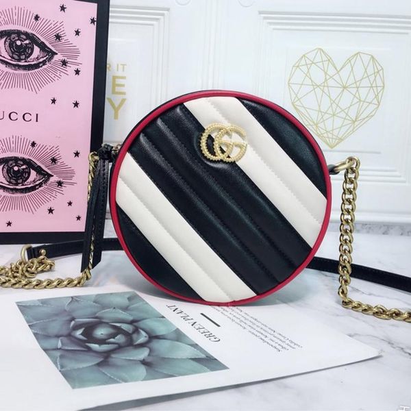 marmont mini round shoulder bag luxury designer bag genuine leather fashion women bags size 18.5x18.5x6.5cm model 550154, Blue;gray
marmont mini round shoulder bag luxury designer bag genuine leather fashion women bags size 18.5x18.5x6.5cm model 550154, Blue;gray