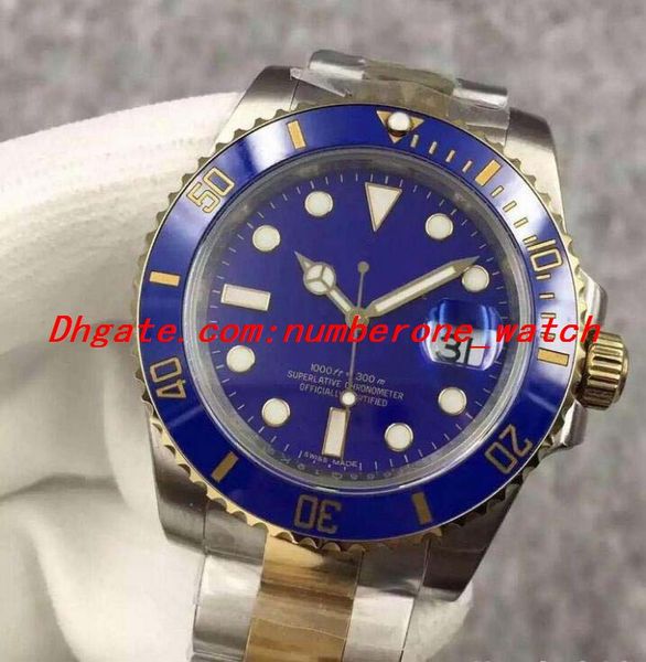 2019 Best nb selling Two-Tone 18K Wrapped Gold 116613 40mm Blue Dial Ceramic Bezel Eta3135 Movement Sapphire Date Men Dive Sport Wristwatch
2019 Best nb selling Two-Tone 18K Wrapped Gold 116613 40mm Blue Dial Ceramic Bezel Eta3135 Movement Sapphire Date Men Dive Sport Wristwatch