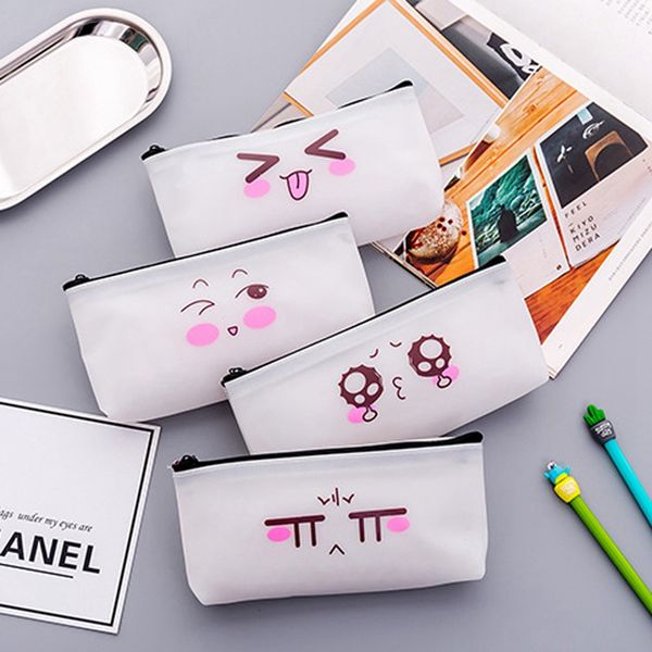 creative cute emotion expression pencil case large capacity jelly rubber leather pen bag stationery office school supply
creative cute emotion expression pencil case large capacity jelly rubber leather pen bag stationery office school supply