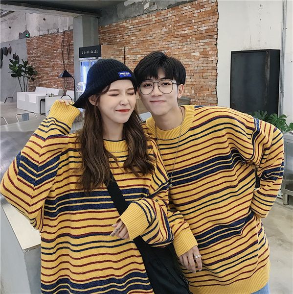 winter new couple sweater men fashion contrast color casual o-neck sweater pullover man streetwear hip-hop loose warm, White;black
winter new couple sweater men fashion contrast color casual o-neck sweater pullover man streetwear hip-hop loose warm, White;black