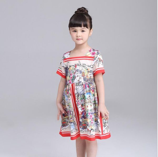girls cotton dress short sleeves casual summer flower printed shirt casual summer basic active shirt dresses, Red;yellow
girls cotton dress short sleeves casual summer flower printed shirt casual summer basic active shirt dresses, Red;yellow