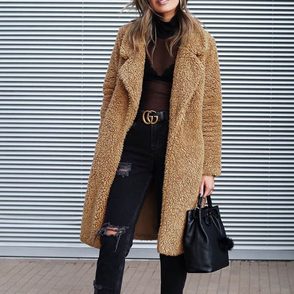 shaggy long fur coat women autumn spring fluffy teddy coat outerwear basic plus size turn down cardigan jacket female wld822, Black
shaggy long fur coat women autumn spring fluffy teddy coat outerwear basic plus size turn down cardigan jacket female wld822, Black