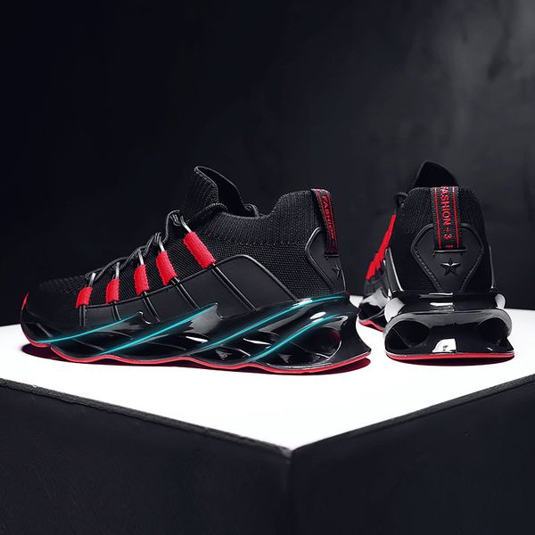 new outdoor men running for men jogging walking sports shoes high-quality lace-up breathable blade sneakers zapatos hombre, Black
new outdoor men running for men jogging walking sports shoes high-quality lace-up breathable blade sneakers zapatos hombre, Black