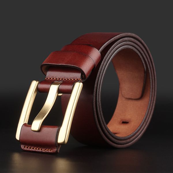 western auspicious male belt cow leather strap with gold colour brass buckle fashion men waist belt by factory, Black;brown
western auspicious male belt cow leather strap with gold colour brass buckle fashion men waist belt by factory, Black;brown