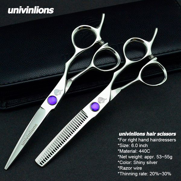univinlions japan steel 6" professional hairdressing scissors barber scissors kit hair salon tools hair cutting scissors thinning shear
univinlions japan steel 6" professional hairdressing scissors barber scissors kit hair salon tools hair cutting scissors thinning shear