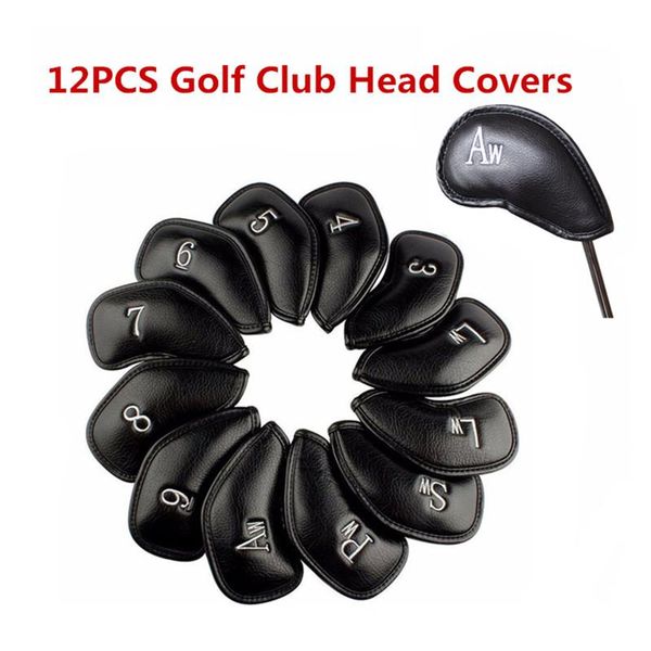 12pcs/set exquisite pu golf club iron head covers protector letters embroidery golf clubs head sleeve accessories black
12pcs/set exquisite pu golf club iron head covers protector letters embroidery golf clubs head sleeve accessories black