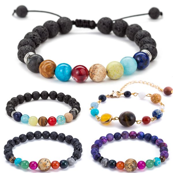 trendy natural stone planetary eight planetary gifts solar system women bead planets'jewelry galaxy bracelets bangle men, Black
trendy natural stone planetary eight planetary gifts solar system women bead planets'jewelry galaxy bracelets bangle men, Black