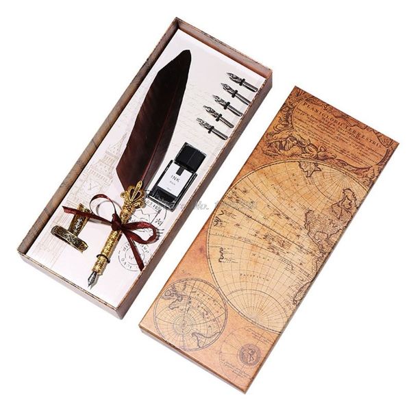 vintage calligrap feather pen set vintage advertising gift ink pen dip water metal fountain set birthday gift box 8 color
vintage calligrap feather pen set vintage advertising gift ink pen dip water metal fountain set birthday gift box 8 color