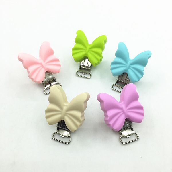 2pc/lot silicone baby pacifier chain clip holder diy teething soothie holder dummy clips adapters attachments butterfly clips
2pc/lot silicone baby pacifier chain clip holder diy teething soothie holder dummy clips adapters attachments butterfly clips