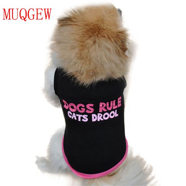 muqgew 2017 summer cotton dog clothes small cat pet t shirt apparel rule vest letter printing puppy vest clothing cute
muqgew 2017 summer cotton dog clothes small cat pet t shirt apparel rule vest letter printing puppy vest clothing cute