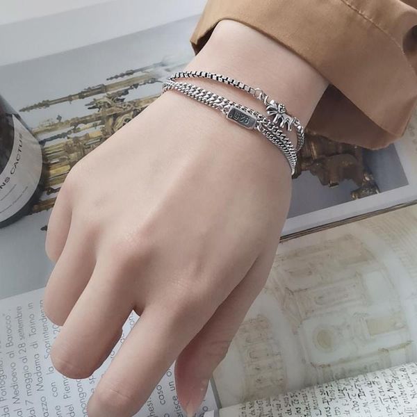 filluck 925 sterling silver chain charm bracelet elephant three-layer silver chain for man women's bracelets fine jewellery gift, Golden;silver
filluck 925 sterling silver chain charm bracelet elephant three-layer silver chain for man women's bracelets fine jewellery gift, Golden;silver