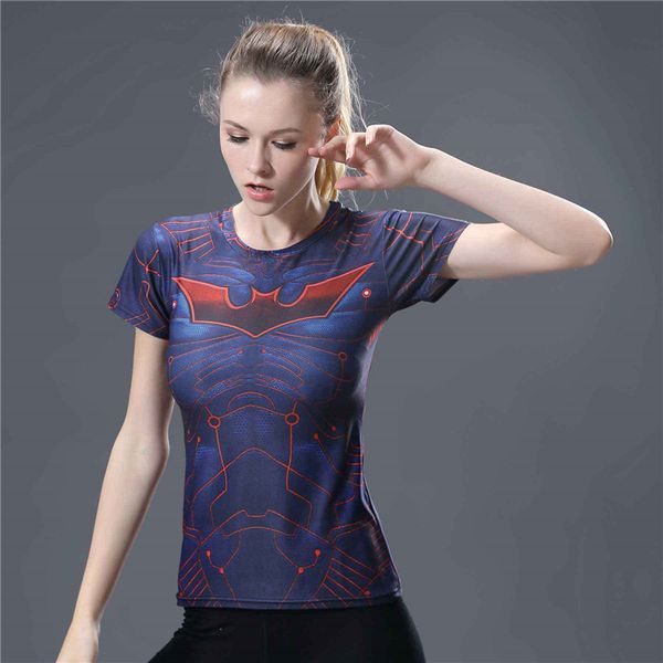 compression shirt women yoga t-shirt gym fitness sport female yoga t shirt, White;red 
compression shirt women yoga t-shirt gym fitness sport female yoga t shirt, White;red
