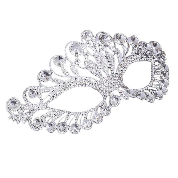 elegant diamond rhinestone mask masquerade party decoration crown alloy mask for women party decor accessories(silver)
elegant diamond rhinestone mask masquerade party decoration crown alloy mask for women party decor accessories(silver)