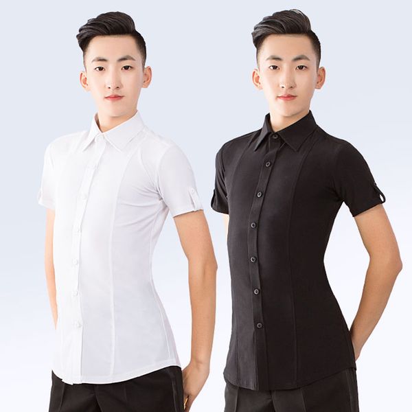 latin dance clothes men short sleeves black ballroom shirt prom wear male tango cha cha competition standard dance 3420, Black;red
latin dance clothes men short sleeves black ballroom shirt prom wear male tango cha cha competition standard dance 3420, Black;red