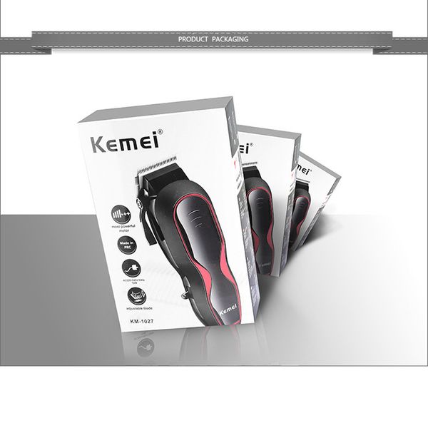 kemei professional hair clipper electric hair trimmer hair shaving machine beard trimmer with 4 limit combs km-1027 cortape
kemei professional hair clipper electric hair trimmer hair shaving machine beard trimmer with 4 limit combs km-1027 cortape
