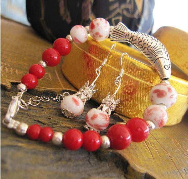 fashion- jewelry set ceramics bracelet and earring for women traditional classial new style fashion of shippment, Silver
fashion- jewelry set ceramics bracelet and earring for women traditional classial new style fashion of shippment, Silver