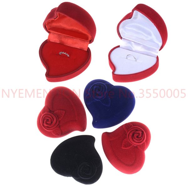 rose flower design gifts holder red heart shape velvet ring box engagement wedding jewelry boxes for lover 20pcs
rose flower design gifts holder red heart shape velvet ring box engagement wedding jewelry boxes for lover 20pcs