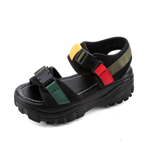 black convenient outdoor leisure women sandals new women platform sandals open-toed comfortable thick bottom
black convenient outdoor leisure women sandals new women platform sandals open-toed comfortable thick bottom