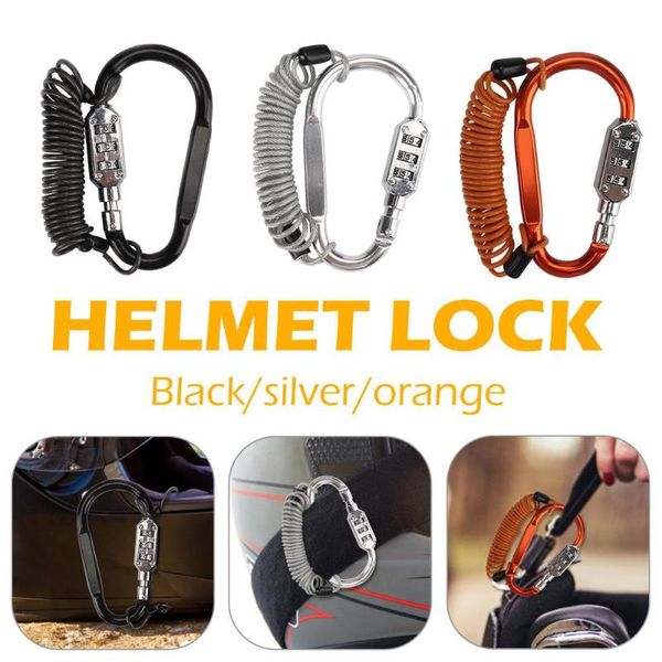 motorcycle helmet lock carabiner 3 digit combination lock with steel wire reminder rope
motorcycle helmet lock carabiner 3 digit combination lock with steel wire reminder rope