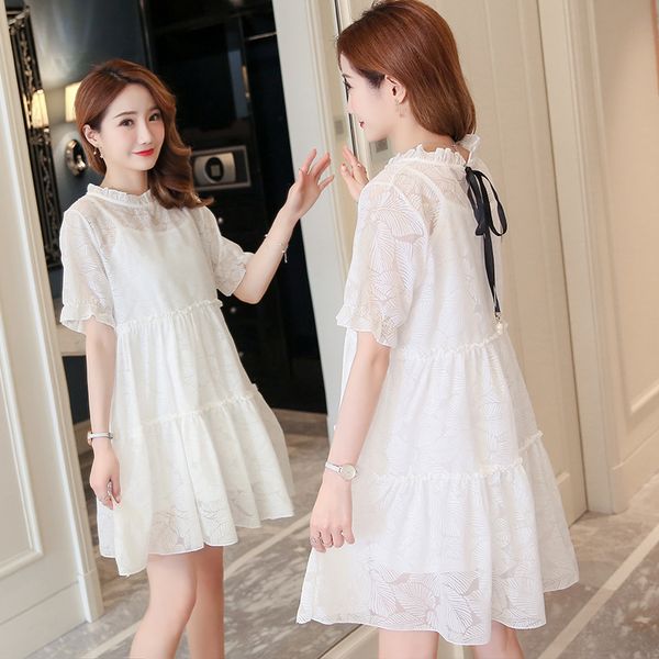823#maternity dress summer white fashion short sleeve easy matching loose stylish dress for pregnant women mom
823#maternity dress summer white fashion short sleeve easy matching loose stylish dress for pregnant women mom
