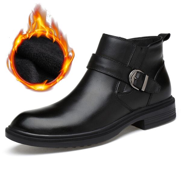new autumn winter shoes men boots genuine leather shoes warm plush for cold winter men ankle boots cow leather footwear a1871, Black
new autumn winter shoes men boots genuine leather shoes warm plush for cold winter men ankle boots cow leather footwear a1871, Black