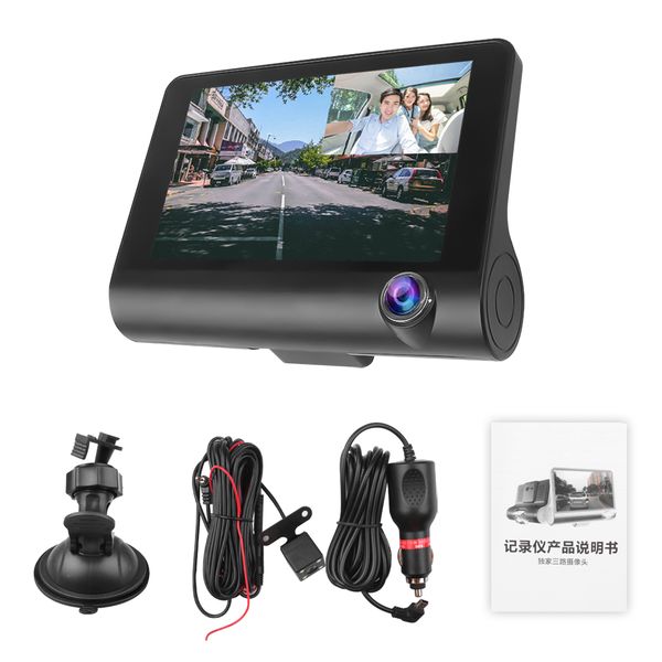 4.0 inch 3 cameras dash camera dual lens with rear view camera video recorder auto registrator dvrs dash cam car
4.0 inch 3 cameras dash camera dual lens with rear view camera video recorder auto registrator dvrs dash cam car