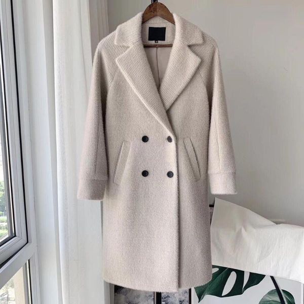 women sweater 2019 autumn and winter new houndstooth double-row button lapel coat jacket, White;black
women sweater 2019 autumn and winter new houndstooth double-row button lapel coat jacket, White;black
