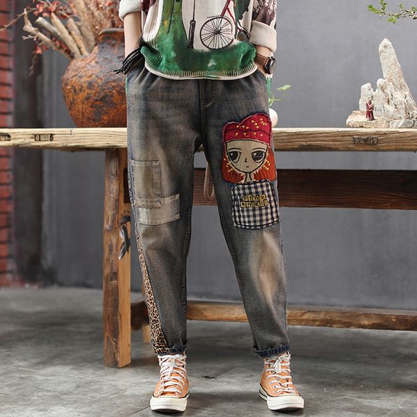 women jeans denim pants embroidery girl straight big loose bleached retro vintage fashion casual for autumn winter az45212020, Blue
women jeans denim pants embroidery girl straight big loose bleached retro vintage fashion casual for autumn winter az45212020, Blue