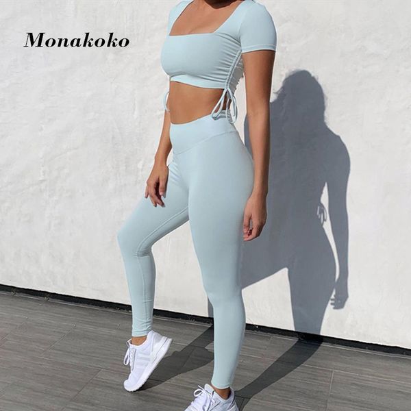 2020 sport set women blue string two 2 piece crop bra vest leggings yoga sportsuit workout outfit thin fitness gym sets, White;red
2020 sport set women blue string two 2 piece crop bra vest leggings yoga sportsuit workout outfit thin fitness gym sets, White;red