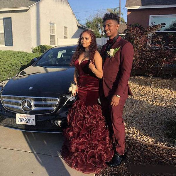 burgundy slim fit men's prom tuxedos two buttons notched lapel 2 pieces groomsmen wear tailor suit sets (jacket+pant+bow tie, Black;gray
burgundy slim fit men's prom tuxedos two buttons notched lapel 2 pieces groomsmen wear tailor suit sets (jacket+pant+bow tie, Black;gray