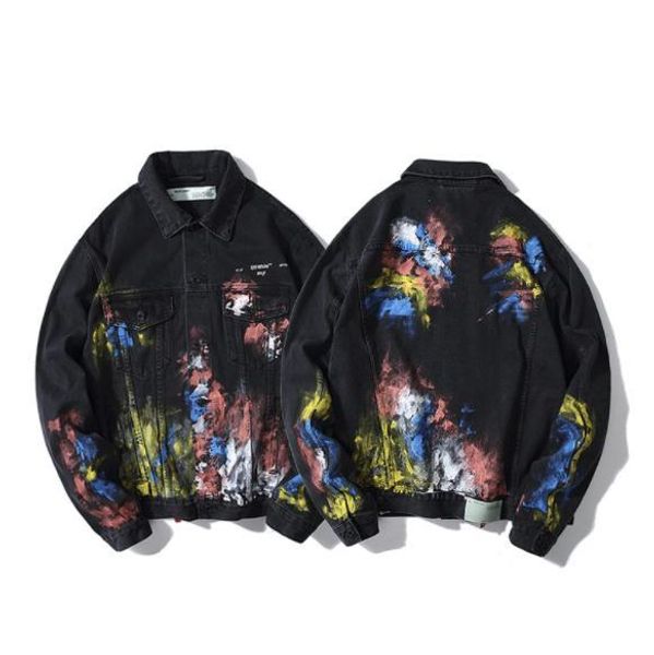 luxury mens jackets mens designer jacket tide brand destruction old hand-painted graffiti ink brand denim jacket, Black;brown
luxury mens jackets mens designer jacket tide brand destruction old hand-painted graffiti ink brand denim jacket, Black;brown