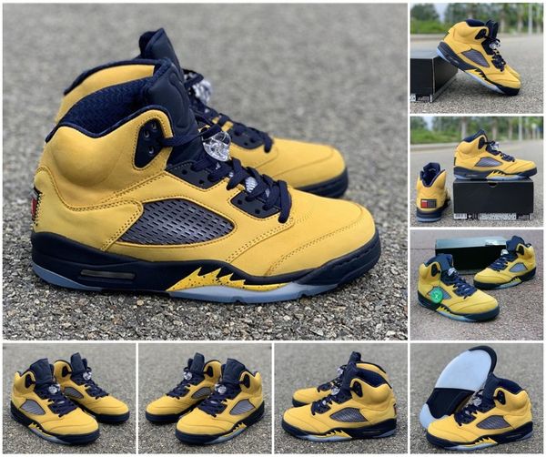 2019 release 5 sp men basketball shoes michigan inspire college navy amarillo 5s sneakers yellow nubuck upper man sports shoes cq41-704
2019 release 5 sp men basketball shoes michigan inspire college navy amarillo 5s sneakers yellow nubuck upper man sports shoes cq41-704