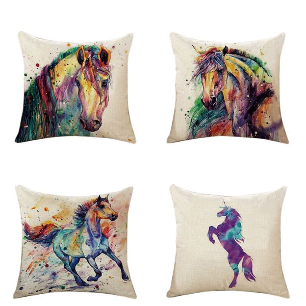 wholesale new cotton linen delight pillow case unicorn oil painting cushion cover hand-painted drwan pillow cover
wholesale new cotton linen delight pillow case unicorn oil painting cushion cover hand-painted drwan pillow cover