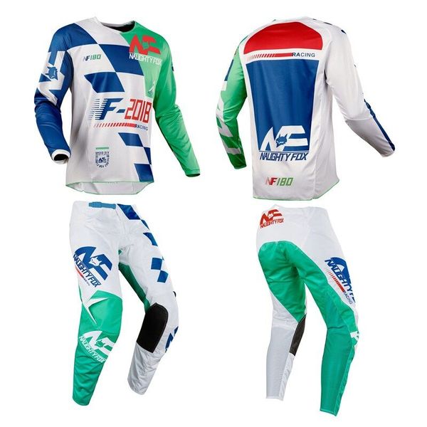 2019 naughty green motocross jersey and pant combos atv dh mx moto suit dirt bike bicycle cycling suit, Black;blue
2019 naughty green motocross jersey and pant combos atv dh mx moto suit dirt bike bicycle cycling suit, Black;blue