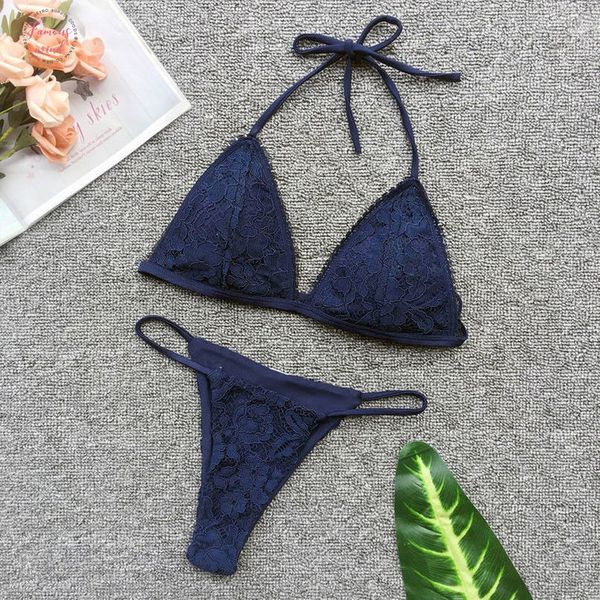 navy blue lace flower thong bikini women 2020 new swimwear bandage push up padded micro triangle bathing suit women, White;black
navy blue lace flower thong bikini women 2020 new swimwear bandage push up padded micro triangle bathing suit women, White;black