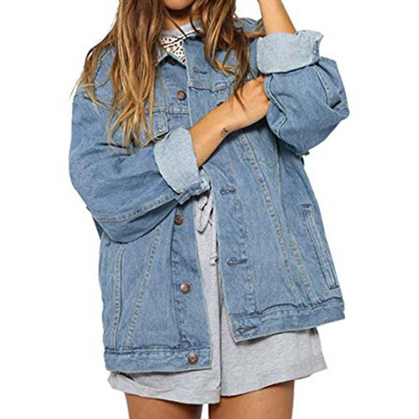 cardigan jacket autumn women fashion clothing coat woman classic fashion ladies autumn denim vintage long sleeve loose overcoat, Black
cardigan jacket autumn women fashion clothing coat woman classic fashion ladies autumn denim vintage long sleeve loose overcoat, Black
