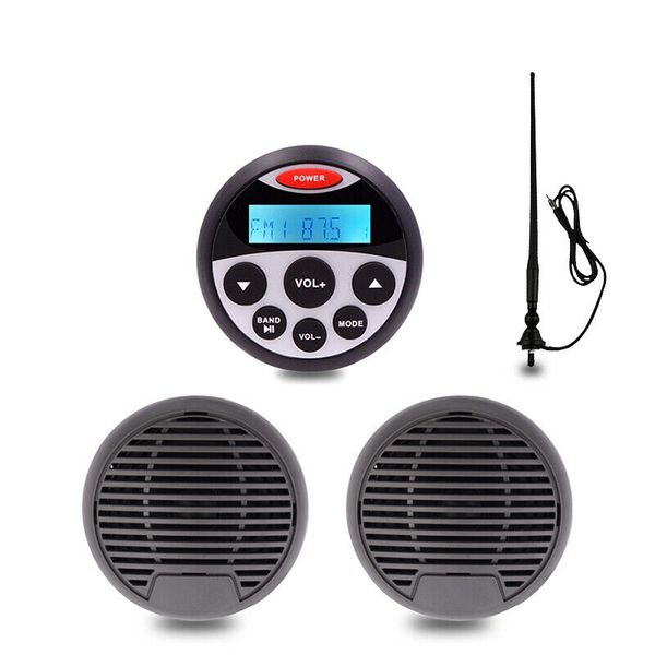 waterproof radio marine audio stereo receiver bluetooth car mp3 player+3" marine speakers+fm antenna for atv boat yacht tractor
waterproof radio marine audio stereo receiver bluetooth car mp3 player+3" marine speakers+fm antenna for atv boat yacht tractor