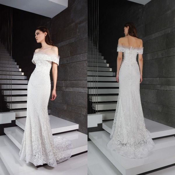 tony ward 2019 mermaid wedding dresses full lace off the shoulder bridal gowns vestido de novia bohemian sweep train wedding dress, White
tony ward 2019 mermaid wedding dresses full lace off the shoulder bridal gowns vestido de novia bohemian sweep train wedding dress, White