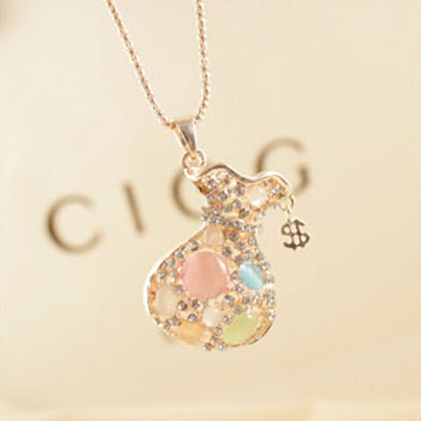 2019 winter sweater chain inlaid cat's eye money bag hundreds of long lucky bags pendant autumn winter female jewelry wholesale, Silver
2019 winter sweater chain inlaid cat's eye money bag hundreds of long lucky bags pendant autumn winter female jewelry wholesale, Silver