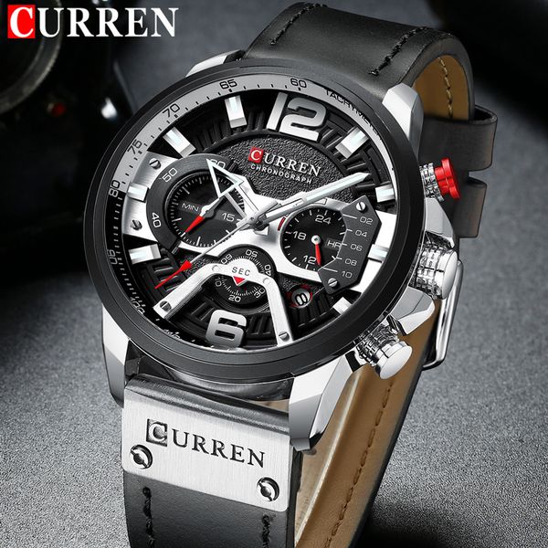 curren 8329 relogio masculino sport watch men quartz men's chronograph date waterproof wrist watches, Slivery;brown
curren 8329 relogio masculino sport watch men quartz men's chronograph date waterproof wrist watches, Slivery;brown