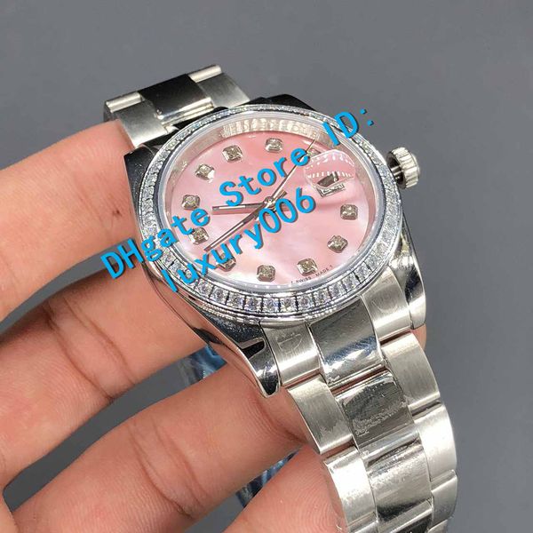 watches datejust watches diamond mark pink shell dial women stainless watches ladies automatic wristwatch valentine's gift 31mm, Slivery;brown
watches datejust watches diamond mark pink shell dial women stainless watches ladies automatic wristwatch valentine's gift 31mm, Slivery;brown
